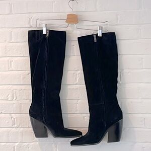 Sam Edelman Annabel black suede boots